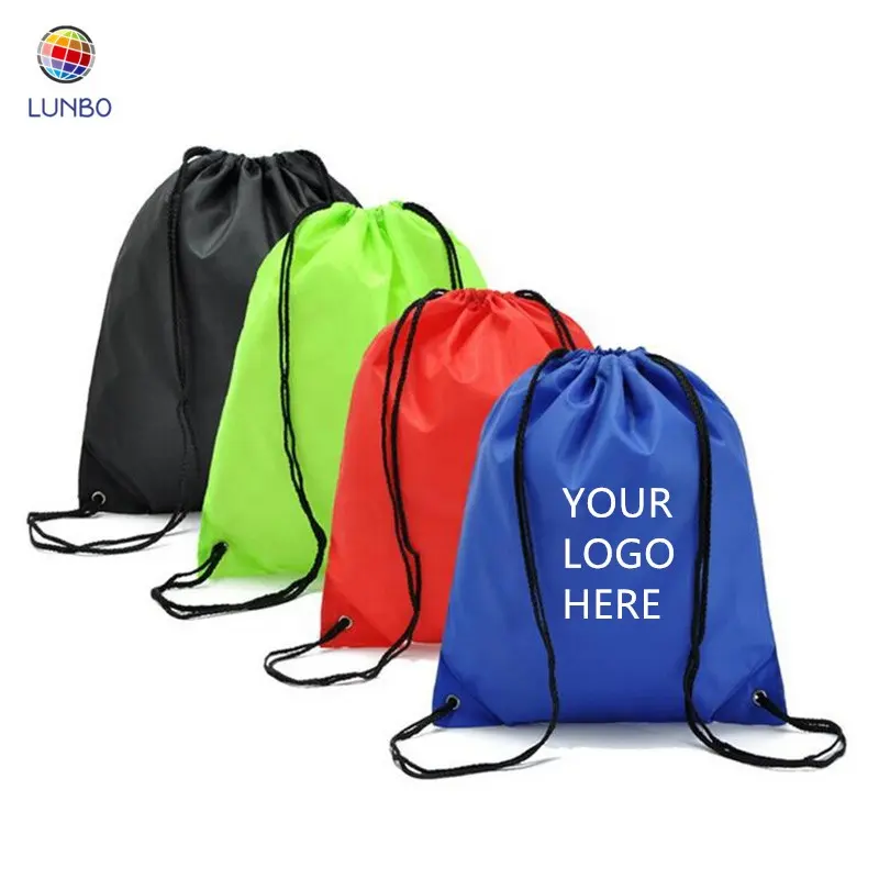 Günstige Sport Gym Kordel Rucksack Polyester Draw String Taschen