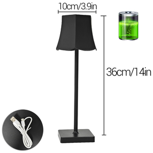 Portable Modern USB C Cable Operated LED Table <strong>Lamp</strong> ABS Body 3 Modes Light Dimming <strong>Charging</strong> Included DC Power Supply - Product Image 2