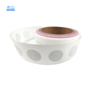 Programlanabilir küçük 20x10mm ISO14443A HF rfid NFC şeffaf ıslak kakma/kağıt yapışkan etiket - Product Image 5