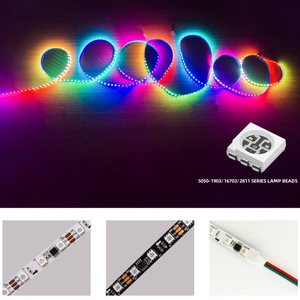 <strong>LED</strong> Colorful Light Strip 5050 RGB Addressable Decorative Ambient Light WS2811 16703 12V Low - voltage Running Water and Horse - Product Image 3