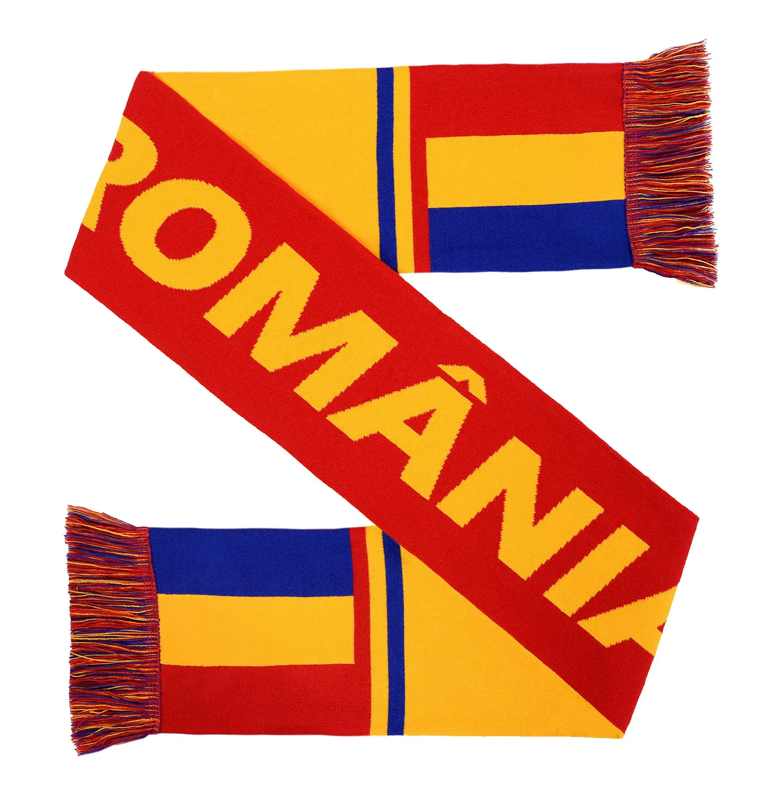 Sciarpa con bandiera Romania personalizzata di alta qualità per adulti Unisex donna uomo maglia sciarpa