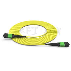 แพทช์สายไฟเบอร์ออปติกแพทช์ OM4สูญเสียต่ำ Mpo Mtp Trunk 12F LSZH 3.0มม. 15ม. สำหรับเครือข่าย WIFI - Product Image 1