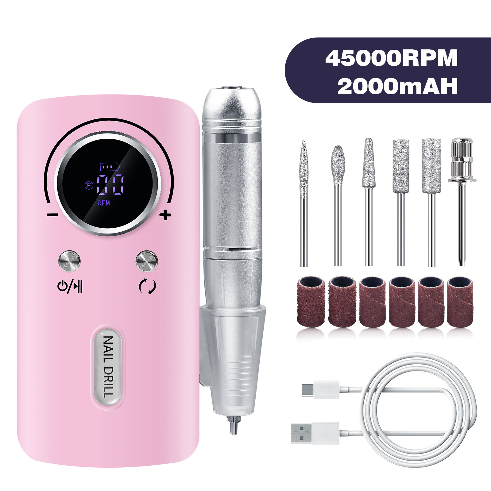 Broyeur USB rose v1