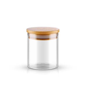 30ml 75ml 150ml 540ml silindir cam kavanoz gıda depolama için bambu kapaklı boş mutfak baharat depolama Bottlea - Product Image 4