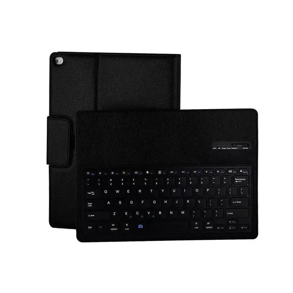 Étui de protection pour clavier sans fil, 1 pièce, en cuir PU, détachable, Design classique, pour iPad 5, 6, 7 et Pro