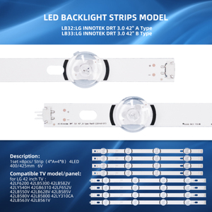 42LB <strong>LED</strong> Backlight Strip <strong>LED</strong> Bar for INNOTEK DRT 3.0 42&quot; a Type 6916L-1709A 6916L-1710A 42LB5500 42LB552V 42LF550V 42LB6200 - Product Image 6