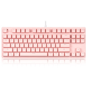 PD701f Customized Color <strong>Keyboard</strong> Double Injection Keycaps 87keys Purple <strong>Computer</strong> Desktop Wired <strong>Keyboard</strong> - Product Image 4