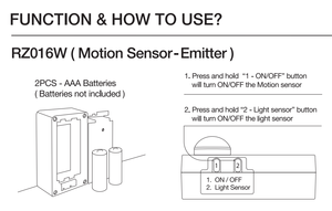 Kit de controlador de sensor de movimiento inalámbrico Detector Producto Ocupación Luz Interruptor de presencia Sensor infrarrojo Sensores de movimiento y posición - Product Image 5