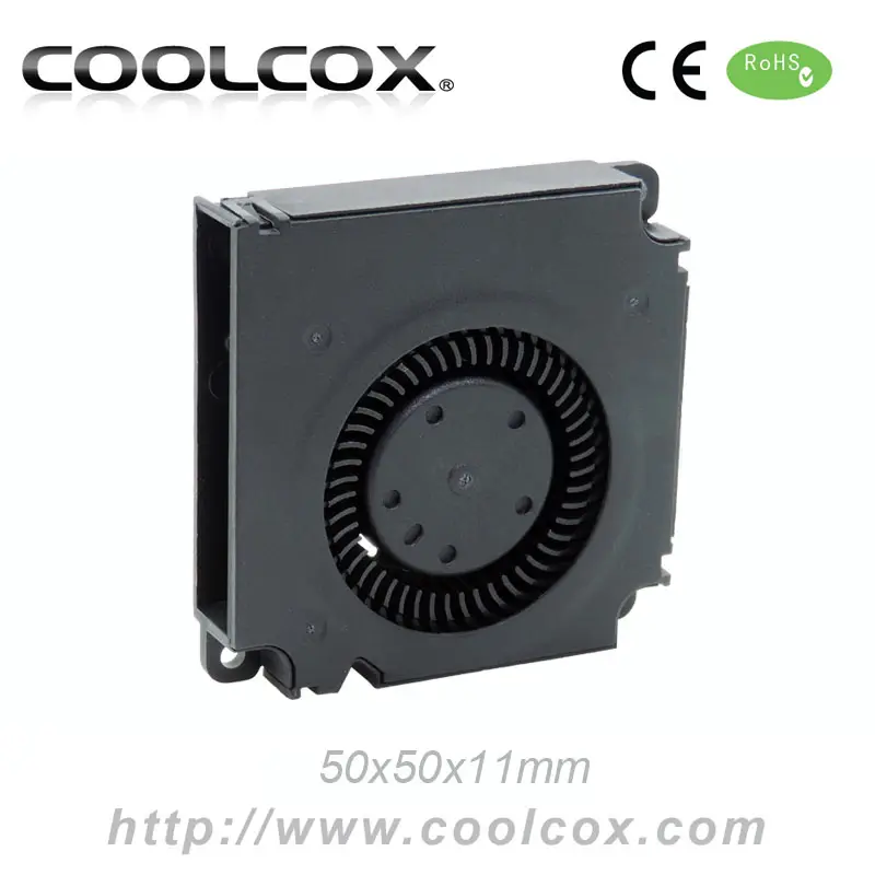 CoolCox 50x50x11mm Blower Fan 5010 Mini Blower Fan 5010 DC 5V Or 12V Air Cooler Fan Tubo Blower