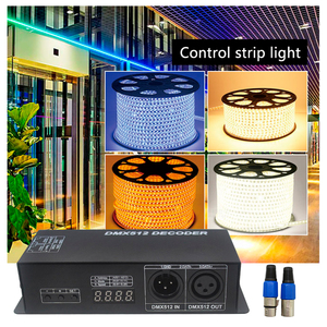 Striscia RGBW di alta qualità 4A4 canale PWM segnale di controllo display digitale controller decoder DMX512 - Product Image 2
