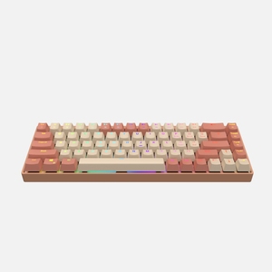 HC681 Mechanical Gaming <strong>Keyboard</strong> 70% Creamy Sound Black Backlit Customized Layout for IOS Android Mac Win
