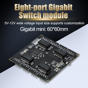 Módulo de interruptor Ethernet de 8 puertos 10/100Mbps de alto rendimiento interruptor de entrada de voltaje amplio de 5-12V - Product Image 3