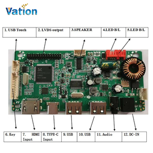 Panel de vídeo LCD MT01B FHD tipo C a LVDS, placa convertidora HDM con entrada y salida de audio y entrada USB - Product Image 3
