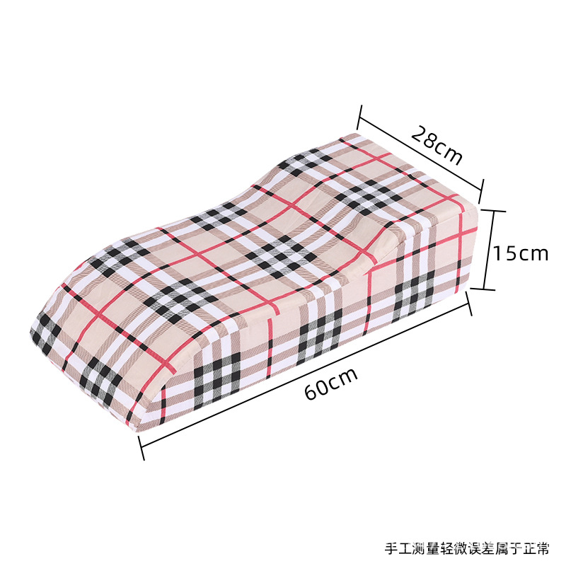 60*28*15 S-type lower limb pad with red grid pattern