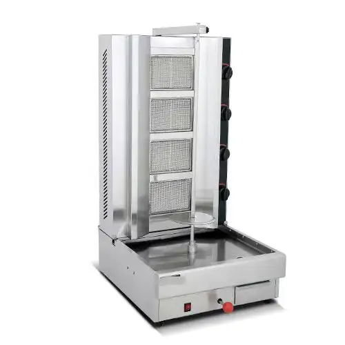Commercial Stainless Steel Electric Shawarma Broiler Grill Machine Vertical Kebab Roaster Shawarma Grill Machine