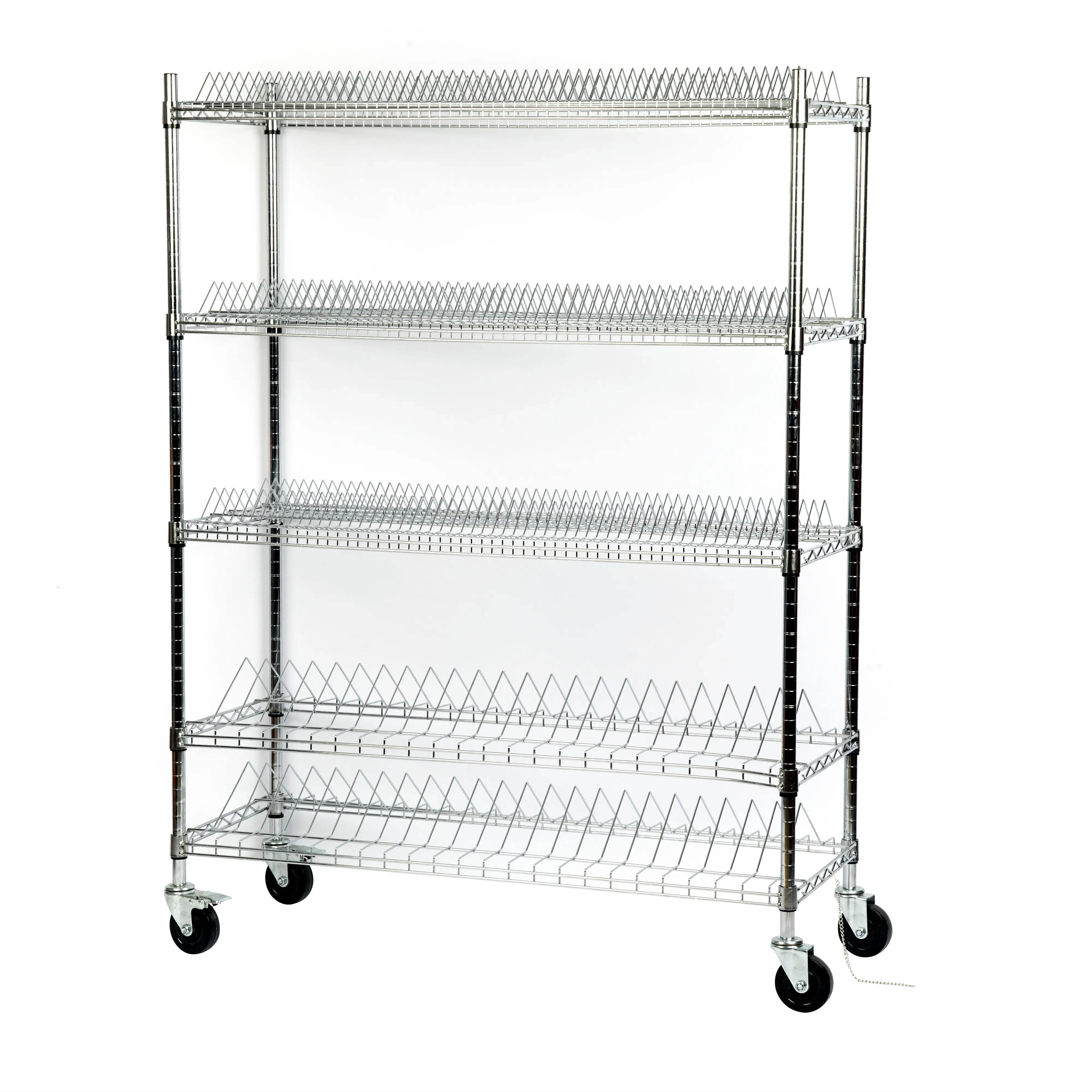 esd smd reel storage shelves cart wire mesh trolley