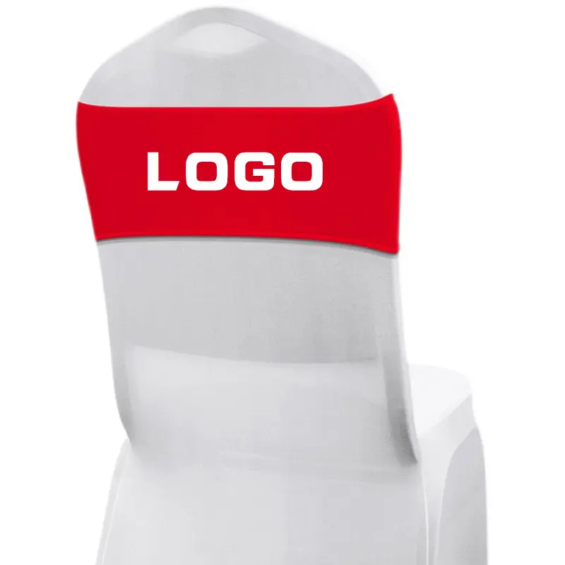 Banda personalizable para silla con logo, funda de zapatilla para silla y sombrero