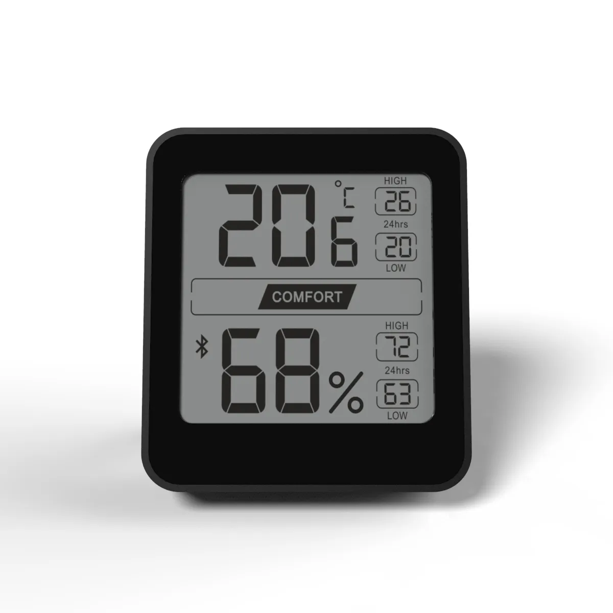 TUYA Weather station with battery level indicator display Bluetooth Wireless Indoor Outdoor Thermometer Hygrometer