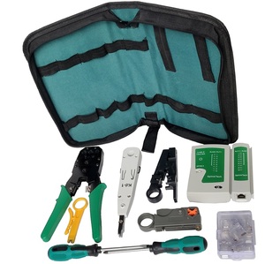 Kit di strumenti di rete per Cat5 Cat5e Cat6, Kit di piegatori per cavi Ethernet portatili con uno strumento di crimpatura Ethernet - Product Image 2