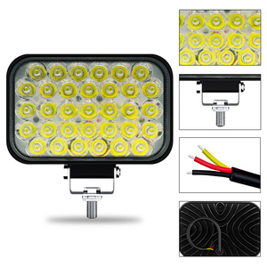 Car <strong>LED</strong> 4inch square <strong>33</strong> <strong>LED</strong> 99W 24V Work Light Off-road Vehicle Modified Headlights Inspection Lights Auxiliary - Product Image 2