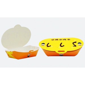 特注印刷ロゴたこ焼き使い捨てスナック包装箱紙包装容器6.1X1.2X2.4インチ - Product Image 4
