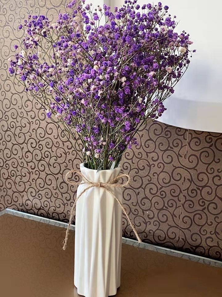 Nordic modern white ceramic vase creative flower arrangement decorations