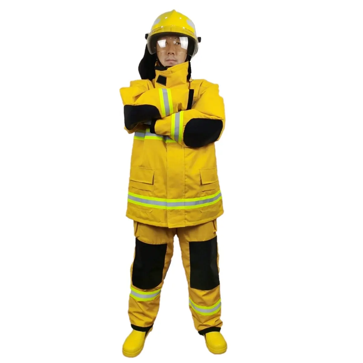 Voll-Aramid-Feuerbekleidung CE-zugelassen Feuerwehrmann-Uniform Feuerbekleidung