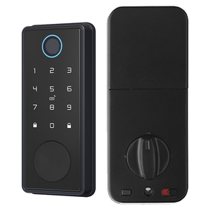 Tuya Appスマートホームゲートロック生体認証指紋RFIDカードパスワードキーレスエントリーウッドドアクラウドデータシンプルデザイン - Product Image 1