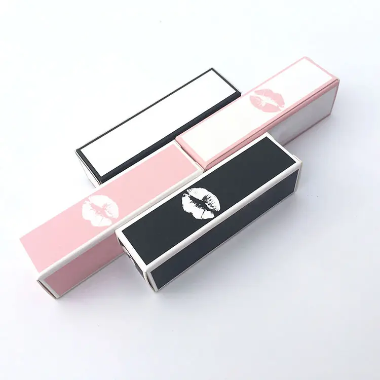 Ruj kutusu ambalaj özel ruj tüpler logolu kağıt kozmetik ruj seti hediye kutusu dudak parlatıcısı