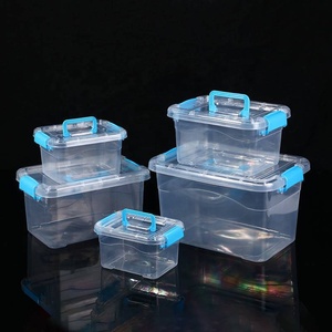 Storage Bin <strong>Box</strong> with Handles Sorting <strong>Box</strong> Building Blocks <strong>Toys</strong> Food Storage <strong>Box</strong> Transparent High Quality Plastic PVC Modern White - Product Image 1