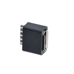 微型USB 2.0 b型母插座，带保护盖5针直卷曲边缘微型插座，用于充电