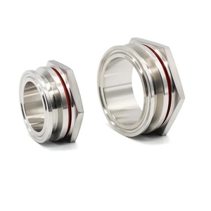 Nhà sản xuất vệ sinh Tri kẹp nối phụ kiện đường ống TC weldless 304 thép không gỉ Homebrew ấm vách ngăn phù hợp - Product Image 1