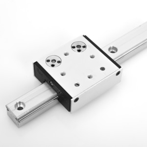 Cnc חלק כפול ציר OSGB20UU-4 סגסוגת אלומיניום תנועה ליניארית דרך שקופיות