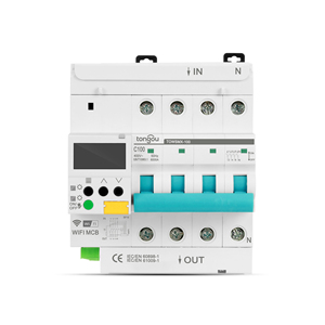 485 4P WIFI disyuntor PC control Tuya temporizador inalámbrico de Control remoto inteligente reenganche automático inteligente interruptor <span class=keywords><strong>RCBO</strong></span>/RCCB - Product Image 1