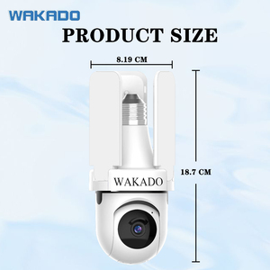 Kamera CCTV 2MP, bohlam penerang <span class=keywords><strong>IP</strong></span> PTZ nirkabel penglihatan malam 5G <span class=keywords><strong>WiFi</strong></span> 360, kamera bohlam keamanan <span class=keywords><strong>WiFi</strong></span> rumah - Product Image 3