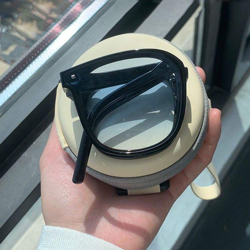 Nouveau modèle pliable Gen 2 - Monture noire - Verres progressifs teintés bleu