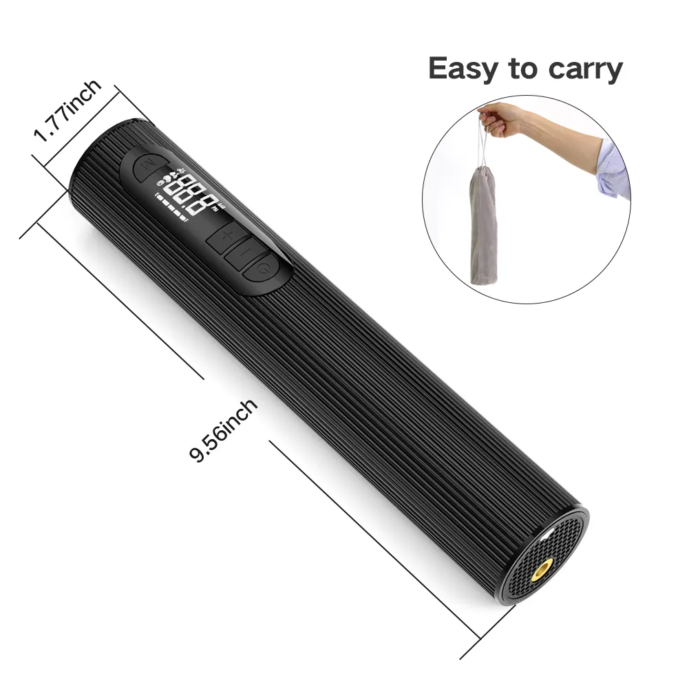 CE/ROHS/FCC Electric Bike Parts Wireless Tire Pressure Electric Tire Inflator Mini Air Pump for Bicycle Accessories