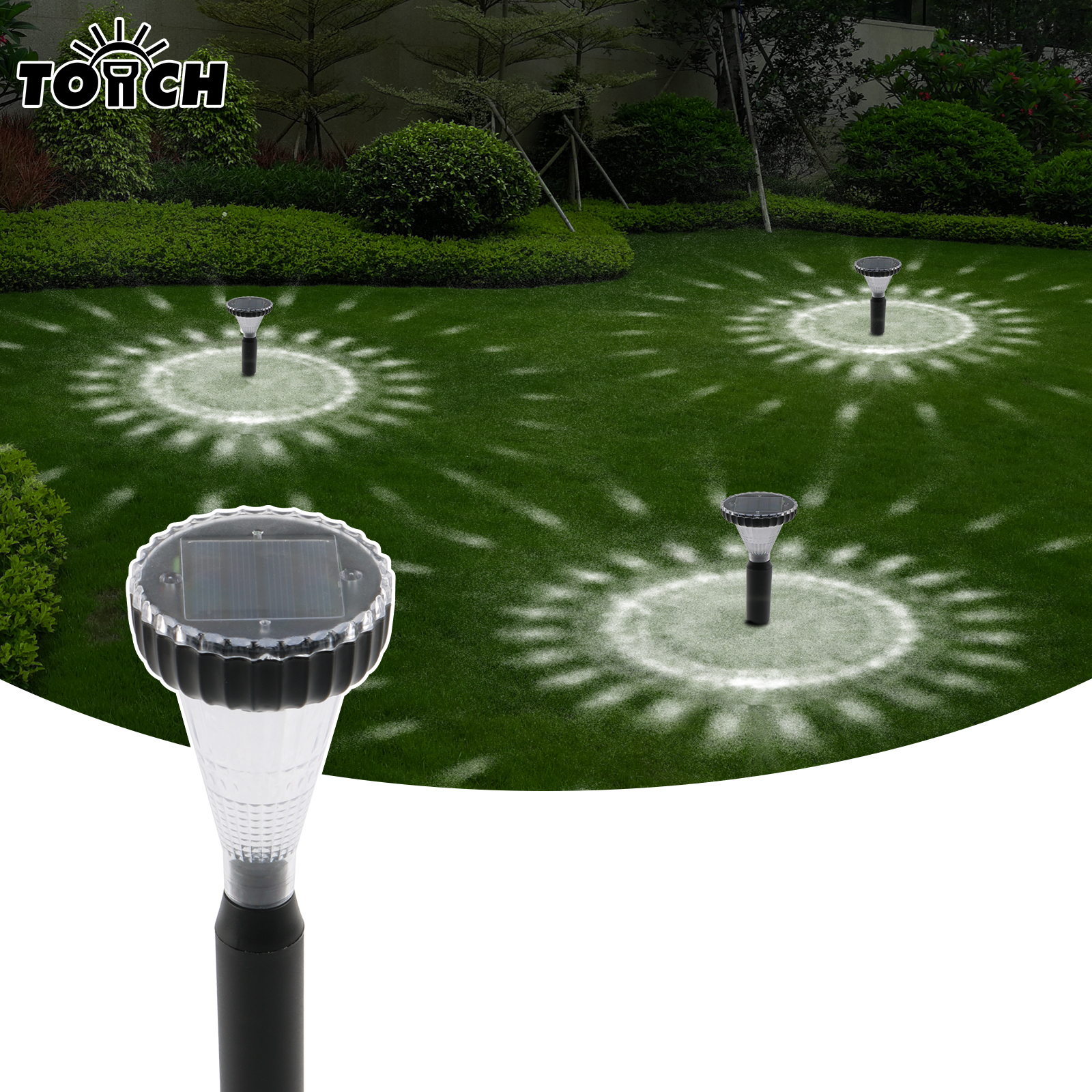 Round design with white light