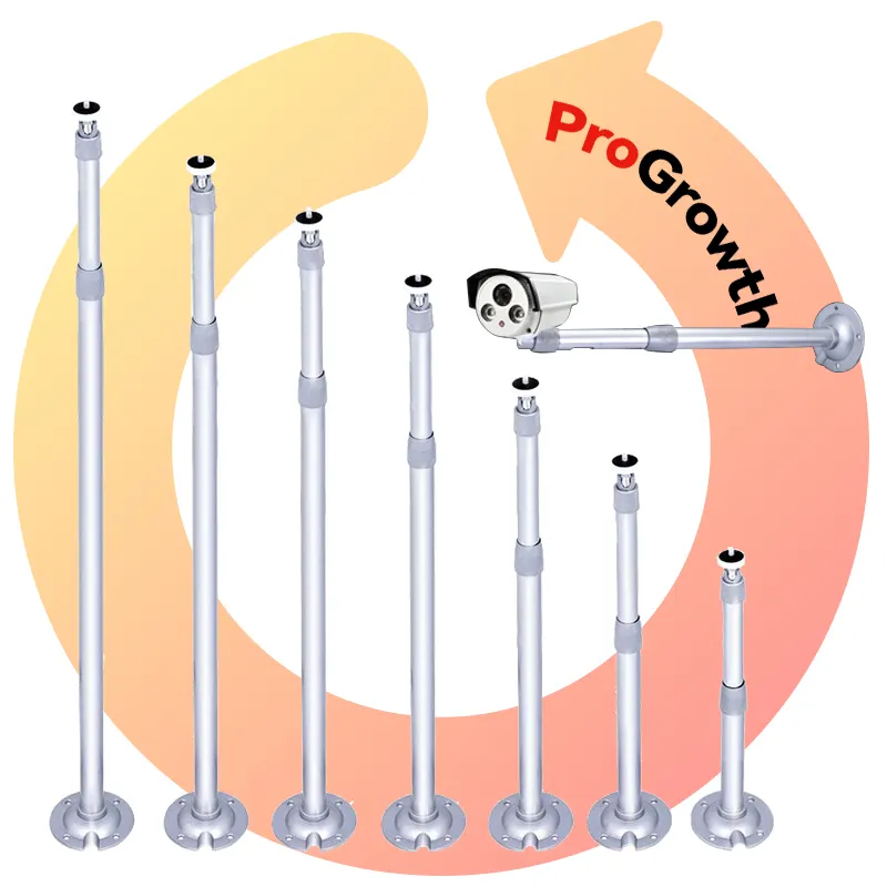 टेलीस्कोपिक कैमरा ब्रैकेट एल्यूमीनियम मिश्र धातु सुरक्षा उपकरण हार्डवेयर सार्वभौमिक पोल छिपा तार बेस cccTV निगरानी ब्रैकेट