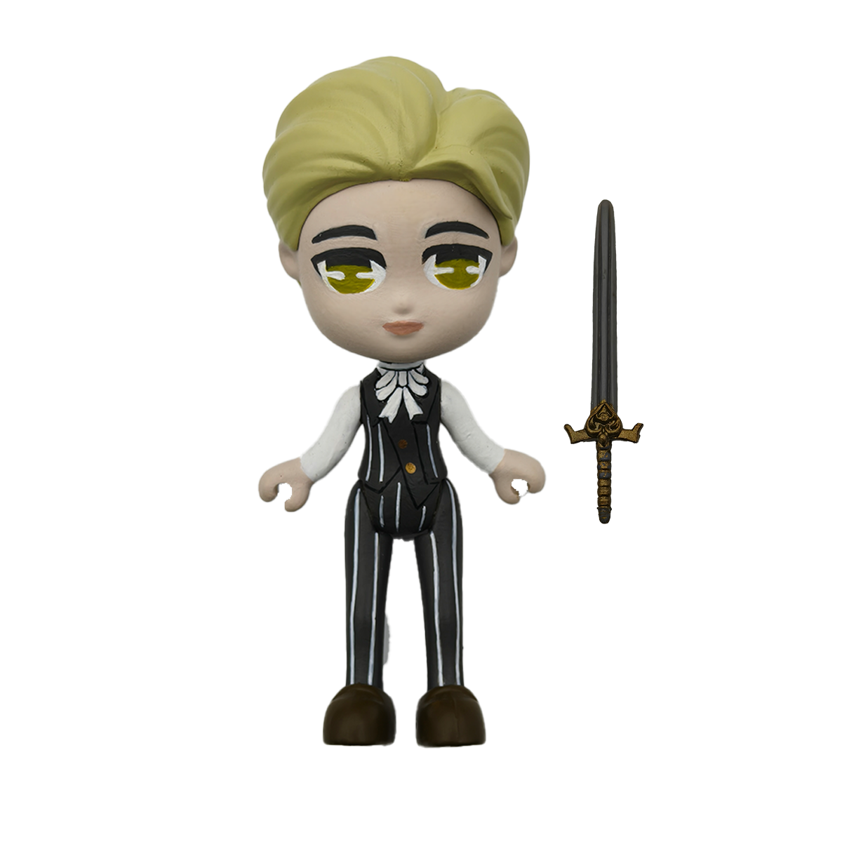 Black Prince with his sword