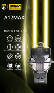 SANVI A12MAX ไฟหน้า LED 80W, หลอดไฟรถยนต์ลำแสงสูง3นิ้วสี6000K เข้ากันได้กับ CL El ILX Cobra รุ่น - Product Image 3