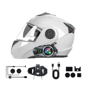 Half helmet <strong>intercom</strong> FM <strong>radio</strong> motorcycle helmet communication <strong>systems</strong> bluetooth headset for bicycle - Product Image 2