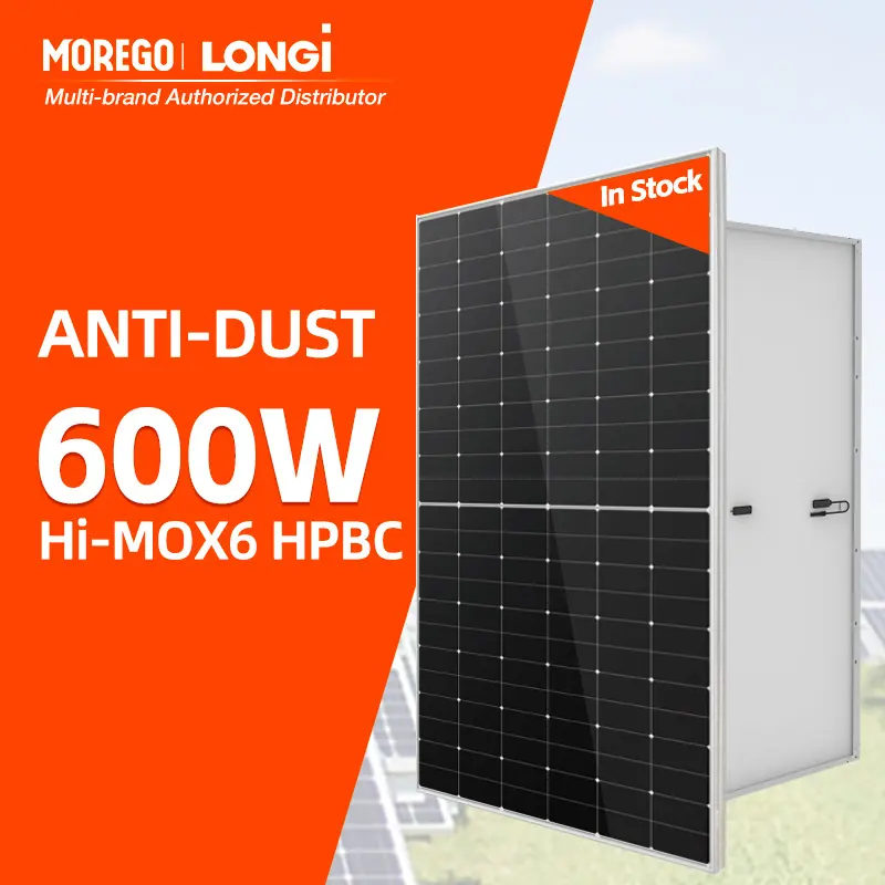 Longi Солнечный HI-MOX6 анти-Пылевой PV модуль 590 Вт 595 Вт 600 Вт солнечные панели цена