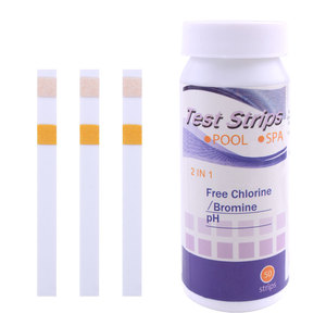 PH Meters PH <strong>Test</strong> Strips 2 in 1 6.8~8.4 <strong>Test</strong> Strips Free Chlorine Bromine Measurement Alkaline Acid Swimming Pool SPA - Product Image 1