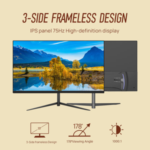 工場卸売24インチ1K液晶モニター高速応答ブラックカラフルなデスクトップコンピュータフレームレスオフィスモニター - Product Image 4