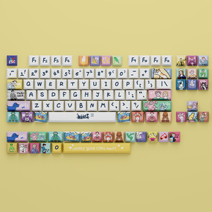 高品質104108キーフルセットDye-subPBTキーキャップ税関デザインOEM Cherry XDA profile for gaming keyboards box package - Product Image 4