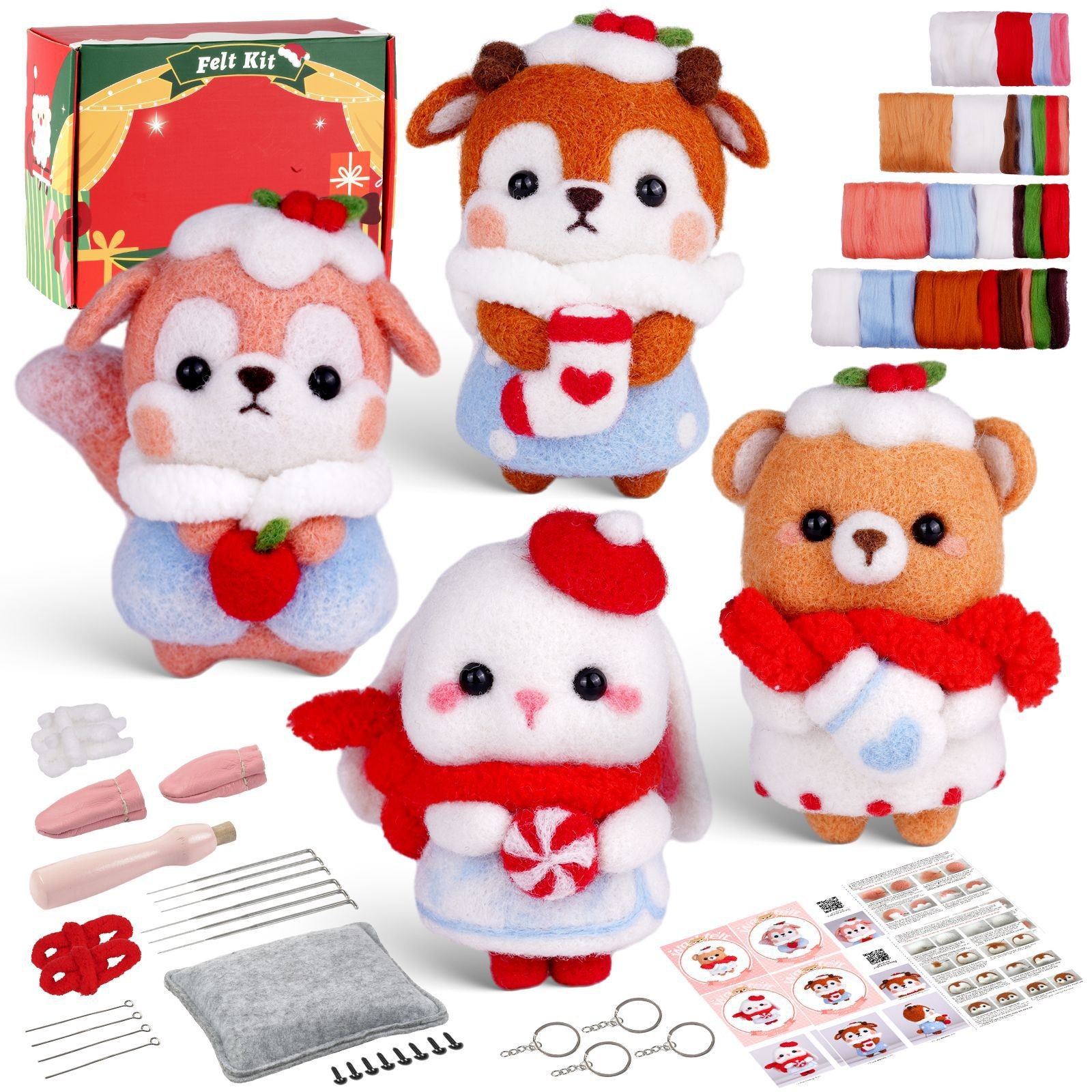 Kit di feltro di natale per principianti
