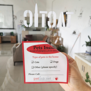 高品质印刷模切定制玻璃窗口抱着正面粘合剂窗贴 - Product Image 6
