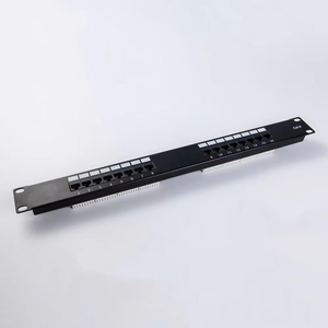 Cat6 UTP Panel de conexión de 16 puertos 1U Panel de conexión RJ45 cargado/descargado 16 24 48 Panel de conexión de puertos - Product Image 2
