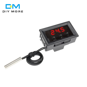 W1209WK Digital LED controlador de temperatura termostato inteligente Sensor de temperatura Junta Módulo 12V DC + impermeable Sensor NTC - Product Image 1